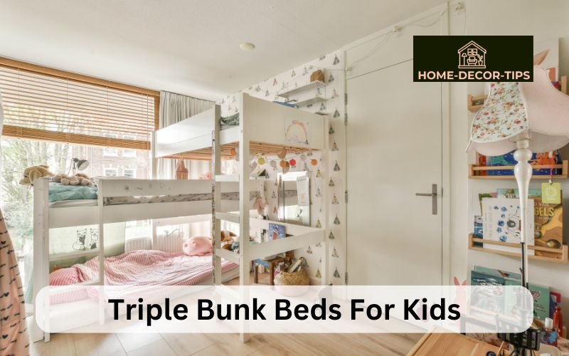 What are the different types of triple bunk beds for kids?